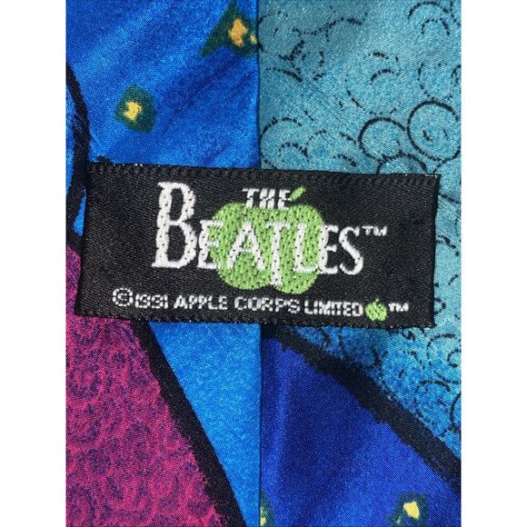 2000 The Beatles Do You Want To Know A Secret Mens 100% Silk Necktie Tie Art - Picture 4 of 7
